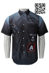 DS061 Bespoke Dart Shirt with Custom Print Team Logos