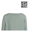 W188 Custom Produce Ladies' Gym Training Drawstring Top Grey Green Long Sleeves Workout Shirt