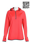 W182 Personalized Sportswear Outfits Women's Red Waterproof Training Top 