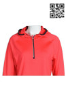 W182 Personalized Sportswear Outfits Women's Red Waterproof Training Top 