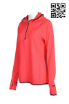 W182 Personalized Sportswear Outfits Women's Red Waterproof Training Top 