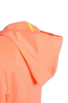 W180 Customized Ladies' Sportswear Orange Running Jacket with Reflective Zip