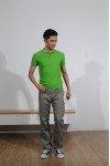 BD-MO-011 Custom men's short-sleeved POLO shirt design green bump color side POLO shirt real-life display POLO shirt manufacturer