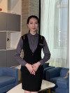 BD-MO-101 Online order slim front desk uniform design professional suit soft washable front desk uniform supplier