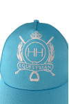 HA326  Customized sky blue baseball cap design embroidered logo baseball cap