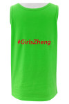 VT242  Customized fluorescent green vest T-shirt printed vest T-shirt