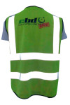 D358  Exclusive custom fluorescent green industrial vest