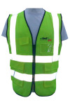 D358  Exclusive custom fluorescent green industrial vest