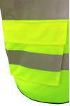 D358  Exclusive custom fluorescent green industrial vest