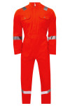 SKWK105 Customized Orange One Piece Long Sleeve Enterprise Collar Men's Clothing  Industrial Uniform