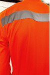 SKWK105 Customized Orange One Piece Long Sleeve Enterprise Collar Men's Clothing  Industrial Uniform