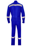 SKWK106 Customized blue one piece elastic elastic waist long sleeve snap button men's clothing Industrial Uniform
