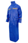 SKRT057 Order Blue Waterproof Long Jacket Reflective Strips Raincoat