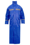 SKRT057 Order Blue Waterproof Long Jacket Reflective Strips Raincoat
