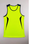 SKTAFC006   Design Men's Fluorescent Green Colorblock Singlet 