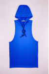 SKTAFC008  Customized men's sports slim hooded Singlet