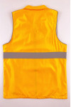 SKV060 Customized Solid Yellow Reflective Strip  Vest Jacket 