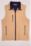 SKV063 Customized Stand Collar Zipper Vest Jacket