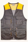 SKV064 Personalized Design Multi-Pocket Men's Clothing  Vest Jacket