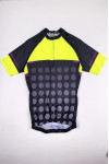 SKCSCP016 Customized Men's Fluorescent Yellow Short Sleeves Cycling Jersey