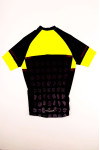 SKCSCP016 Customized Men's Fluorescent Yellow Short Sleeves Cycling Jersey