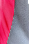 W219  Design half chest zipper red corporate collar printed logo