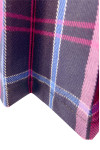 SU314  Design royal blue pink plaid school uniform skirt