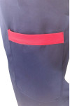 AP181  Custom royal blue halterneck apron