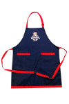 AP181  Custom royal blue halterneck apron