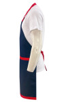 AP181  Custom royal blue halterneck apron