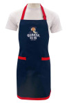 AP181  Custom royal blue halterneck apron