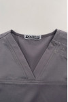 SKU049 Made Grey Short Sleeve V-Neck Suit Nursing Uniform