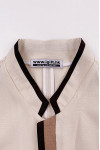 SKHH011 A large number of customized men's short-sleeved hotel room uniforms Personally designed corporate collar edging hidden button cleaning clothing Beige hotel cleaning clothing supplier
