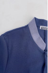 SKHH013 Manufacture of men's short-sleeved hotel room cleaning clothing Design dark blue corporate collar hotel cleaning clothing Cleaning clothing center