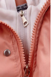 SKVM015  Bulk custom quilted fake two-piece jacket design elastic cuffs warm hooded jacket quilted jacket supplier