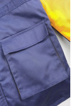 SKWK127 Online order for yellow bumped navy blue overalls design multi-pocket hooded warm car repair overalls overalls shop 