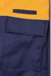 SKWK127 Online order for yellow bumped navy blue overalls design multi-pocket hooded warm car repair overalls overalls shop 