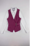 SKLS104 Manufacture Burgundy Women's Suits Personal Design Vest Blazer Hotel Manager Women's Suit Supplier 
