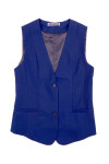 SKLS106 Online Order Royal Blue Suit Vest Custom Bank Staff Vest Suit Ladies Vest Vest Supplier