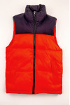 SKVM026 Manufactured Orange Hit Black Padded Jacket Personal Design Zip Pocket Jacket Padded Vest Jacket Center 