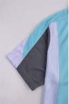 P1420 Manufacture Men's Short Sleeve Polo Shirt Fashion Design Horn Sleeve Light Blue Active Mesh Fabric Breathable Polo Shirt Supplier