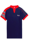 T1080 Large supply of royal blue horn short-sleeved T-shirt Custom red narrow V-neck embroidered T-shirt T-shirt center