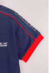 T1080 Large supply of royal blue horn short-sleeved T-shirt Custom red narrow V-neck embroidered T-shirt T-shirt center