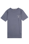 T1091  Order Gray Round Neck Mesh Short Sleeve T-Shirt Design Print Anniversary T-Shirt T-Shirt Supplier 
