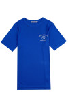 T1092 Exclusive custom-made blue short-sleeved T-shirt, personal design, right-angle sleeves, round neck, anniversary celebration moisture-wicking T-shirt, charity line T-shirt center