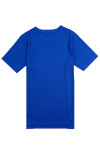 T1092 Exclusive custom-made blue short-sleeved T-shirt, personal design, right-angle sleeves, round neck, anniversary celebration moisture-wicking T-shirt, charity line T-shirt center