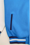 Z561 Online order custom-made men's baseball jacket, custom-made blue and white active baseball jacket, snap button baseball jacket, baseball jacket supplier 100%Cotton