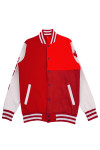 Z562  A large number of custom-made men's long-sleeved baseball jackets, custom-made red and white game button baseball jackets, baseball jacket garment factory 100%Cotton