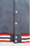 Z565  Order online snap button baseball jacket design contrast collar embroidered LOGO baseball jacket baseball jacket garment factory