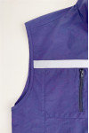 V212  Order Online Royal Blue Vest Jacket Custom Storage Brand Buckle Reflective Strip Enterprise Collar Tourism Bureau Vest Jacket Garment Factory